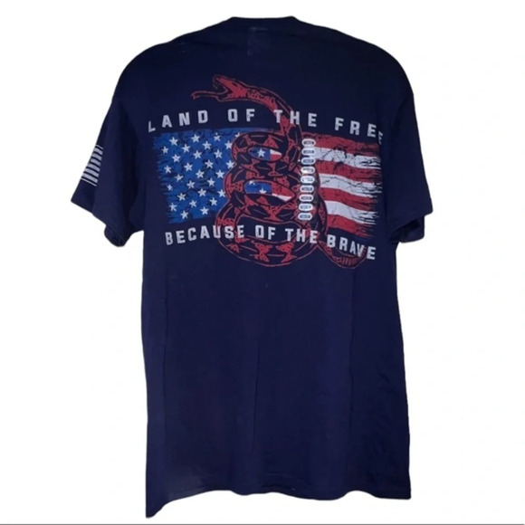 Deer American Flag Delta pro T-shirt land of the free because the brave size M - Picture 1 of 9